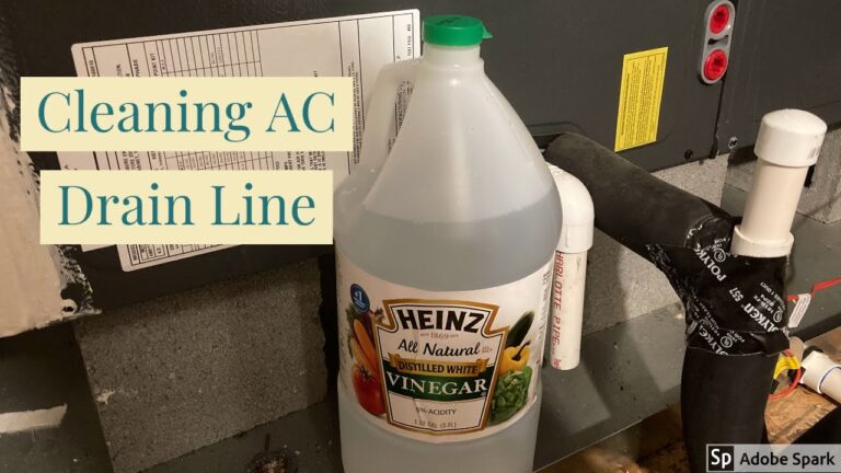 How to Clean Ac Drain Line With Vinegar